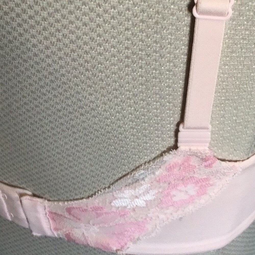 32DDD VICTORIA'S SECRET Womens Pink Lace Lined Underwire Back Closure Demi Bra - Picture 10 of 14